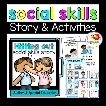 Preview of Social Skills Narrative, a Story about Hitting (Autism/Special Education)