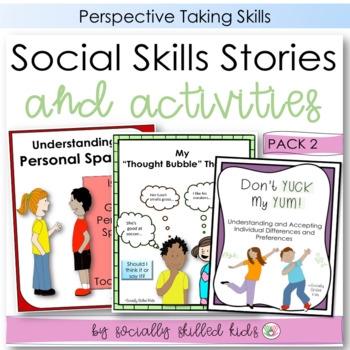 Preview of Social Stories and Activities | Pack 2 | For 3rd-5th | Perspective Taking