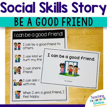 Preview of Social Skills Narrative Story Playing with Friends