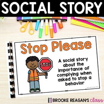 Preview of Social Story: Stopping a Behavior - Listening to Others