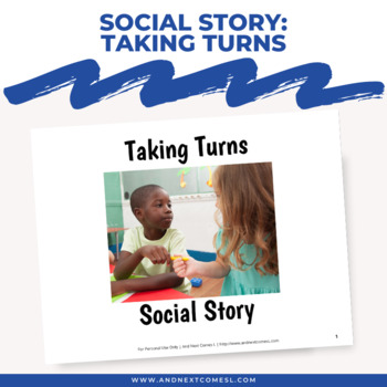 Preview of Social Story: Taking Turns
