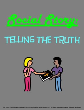 Preview of Social Story: Telling the Truth