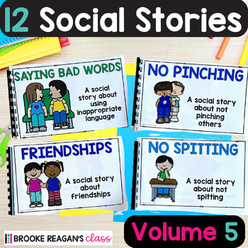 Preview of Social Story Volume 5: 12 Social Stories Teaching Social Skills