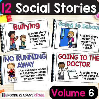 Preview of Social Story Volume 6: 12 Social Stories Teaching Social Skills