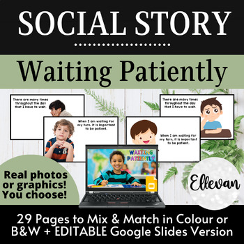 Preview of Social Story: Waiting Patiently | Getting Teacher's Attention | Wait My Turn