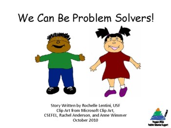 Preview of Social Story: We Can Be Problem Solvers