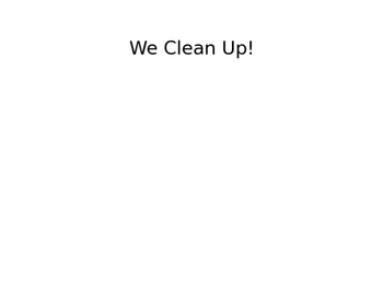 Preview of Social Story: "We Clean Up"