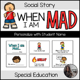 Social Story - When I am Mad I Can - Personalizable