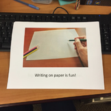 Social Story- Writing on Paper