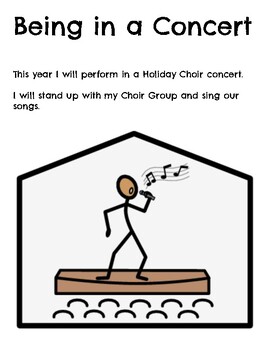 Preview of Social Story for Choir Concerts