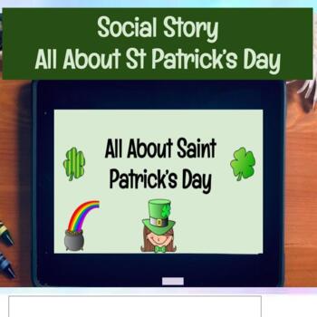 Preview of St Patrick's Day Social Skills Story for Special Education