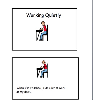 Preview of Social Story for Students with Autism:  Working Quietly