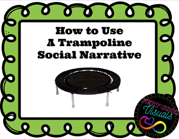 Preview of Social Story for Using a Trampoline at School ***EDITABLE***