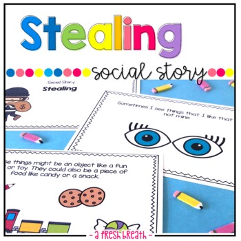 Preview of Social Story on Stealing