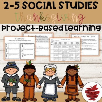 Preview of Social Studies 2-5: A Thanksgiving Project Based Learning Resource