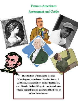 Preview of Social Studies: 2.11 Famous Americans: Assessment and Guide
