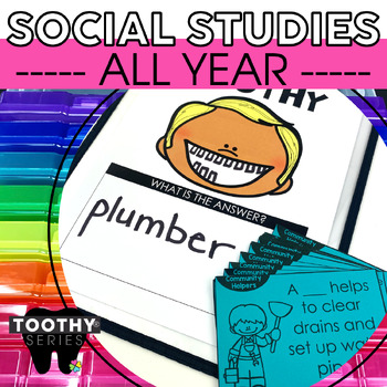 Preview of Social Studies Activities | 2nd Grade Social Studies Toothy® Bundle
