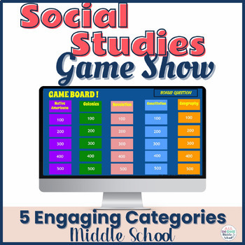 Preview of Social Studies Activities - Game Show Review for Middle School