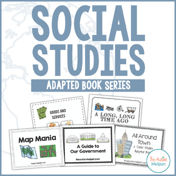 Preview of Social Studies Adapted Books {for special education}