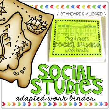 Preview of Social Studies Adapted Work Binder® - Grades K to 3