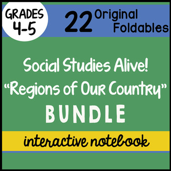 Preview of Doodles - Social Studies Alive! Regions of Our Country INB Bundle - Notes