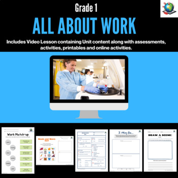 Preview of Social Studies - All About Work Video Package for Grade 1