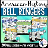 Social Studies American History 1 Bell Ringers Bundle (Goo