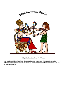 Preview of Social Studies: Ancient Egypt : Study Guide, Game & Assessment