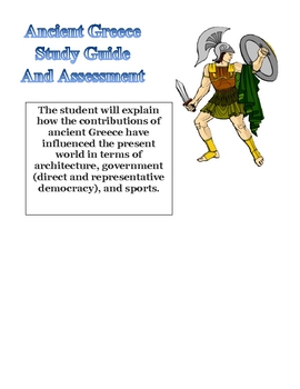 Preview of Social Studies: Ancient Greece Study Guide and Assessment