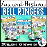 Social Studies Ancient History Bell Ringers Bundle (Google