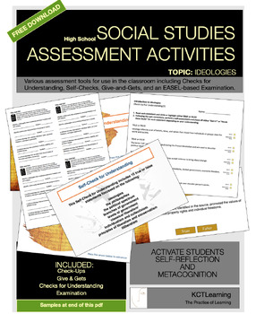 Preview of Ideologies Assessment Activities Sample