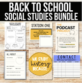 Social Studies Back to School Bundle
