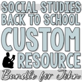 Social Studies Back to School Custom Bundle