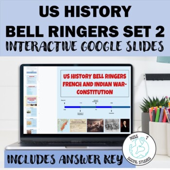 Preview of Early American History Colonial America - Bell ringers Interactive notebook