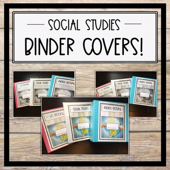 Preview of Social Studies Binder Covers- FREE!