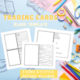 Social Studies, Biography Trading Cards - Blank Templates