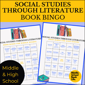 Preview of Social Studies Book Bingo for Middle and High School (Reading Challenge)