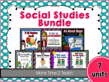Preview of Social Studies Bundle {7 Units}