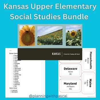 Preview of Social Studies Bundle (Kansas Upper Elementary)