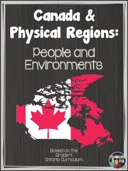 Preview of Social Studies -Canada & Physical Regions- Ontario, Grade 4