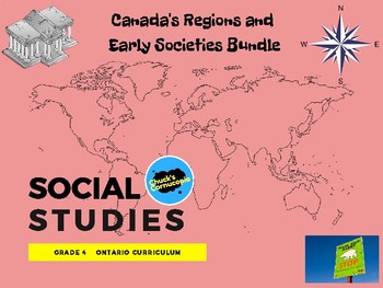 Preview of Social Studies - Canada's Regions and Early Societies Bundle - Grade 4