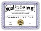 Social Studies Certificate
