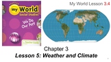 Social Studies Chapter 3: Lesson 5 Weather and Climate