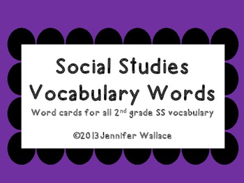 Preview of Social Studies Chevron Vocabulary Words