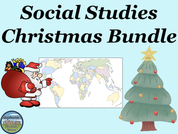 Preview of Social Studies Christmas Bundle