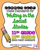 11th and 12th grade Writing in Social Studies Common Core 