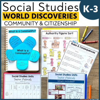 Preview of Social Studies Units | Community & Citizenship | First Weeks of Back to School
