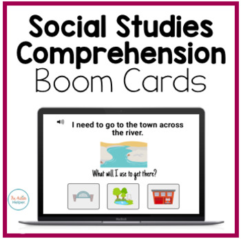 Preview of Social Studies Comprehension Interactive Boom Cards