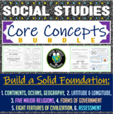 Social Studies Core Concepts Bundle - Introduction to Soci