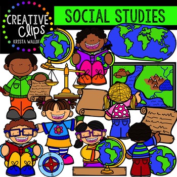 Preview of Social Studies {Creative Clips Digital Clipart}